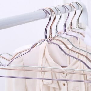 Colored Aluminum Clothes Hangers - Lightweight Wardrobe Set