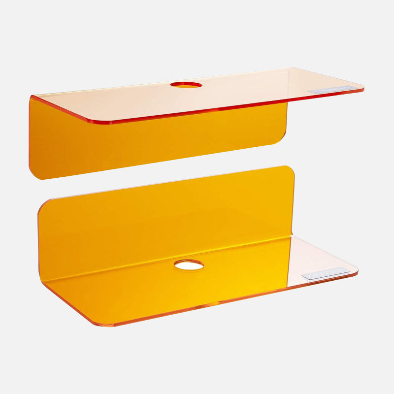 Neon Acrylic Floating Shelf - Colorful Wall Display Organizer - Image 9