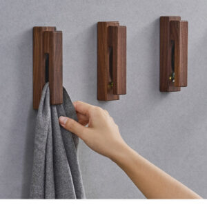 Wood Clip Wall Hook - Hanging Entryway Organizer